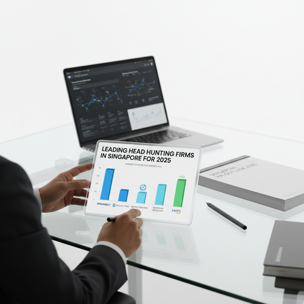 Professional headhunter discussing career opportunities with a candidate in Singapore