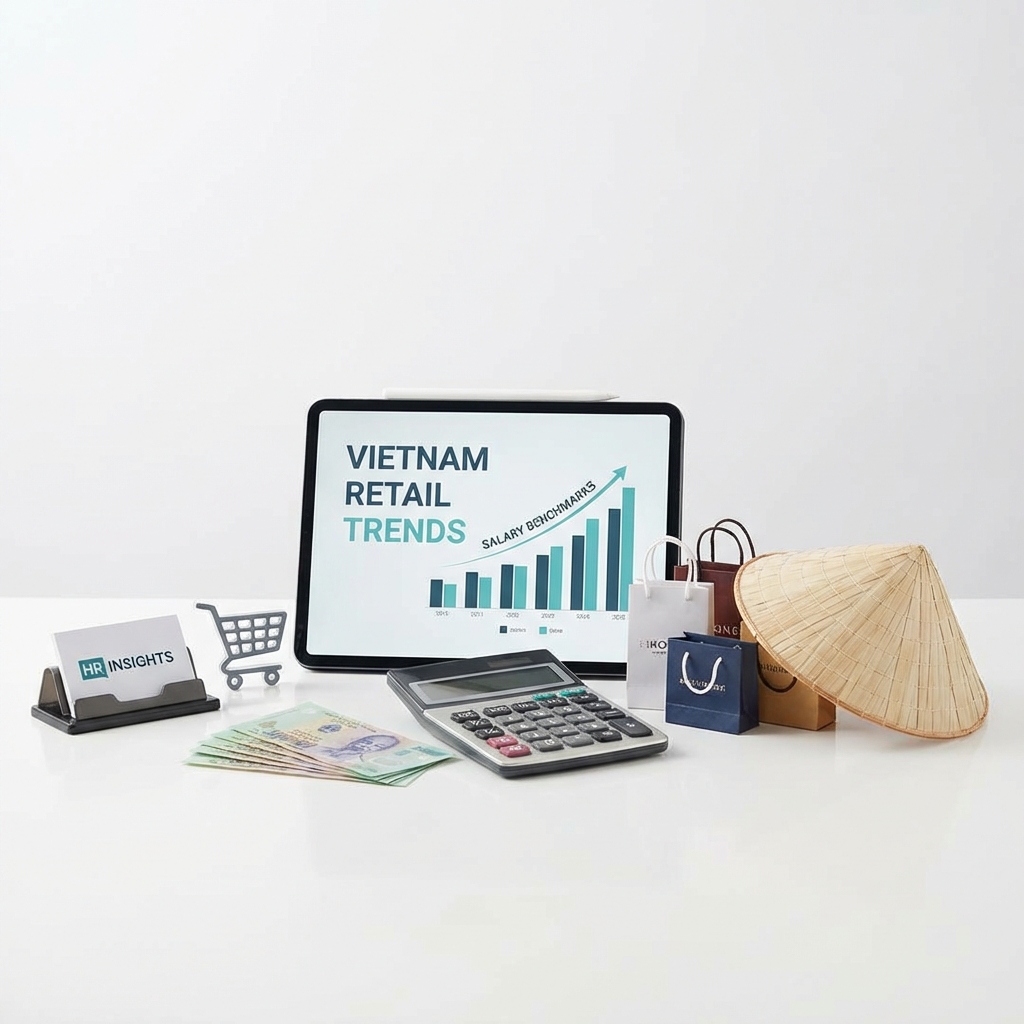 salary range report of jobs in retail companies in vietnam