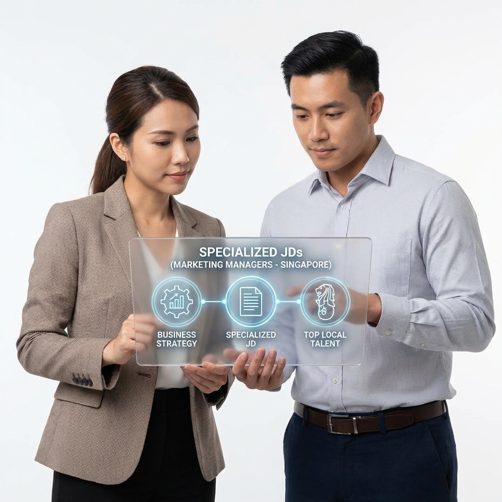 Job Description Templates for Manager Levels in marketing agency in singapore