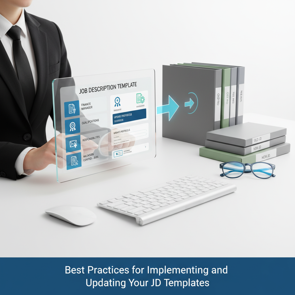 Strategic approach to maintaining job description templates