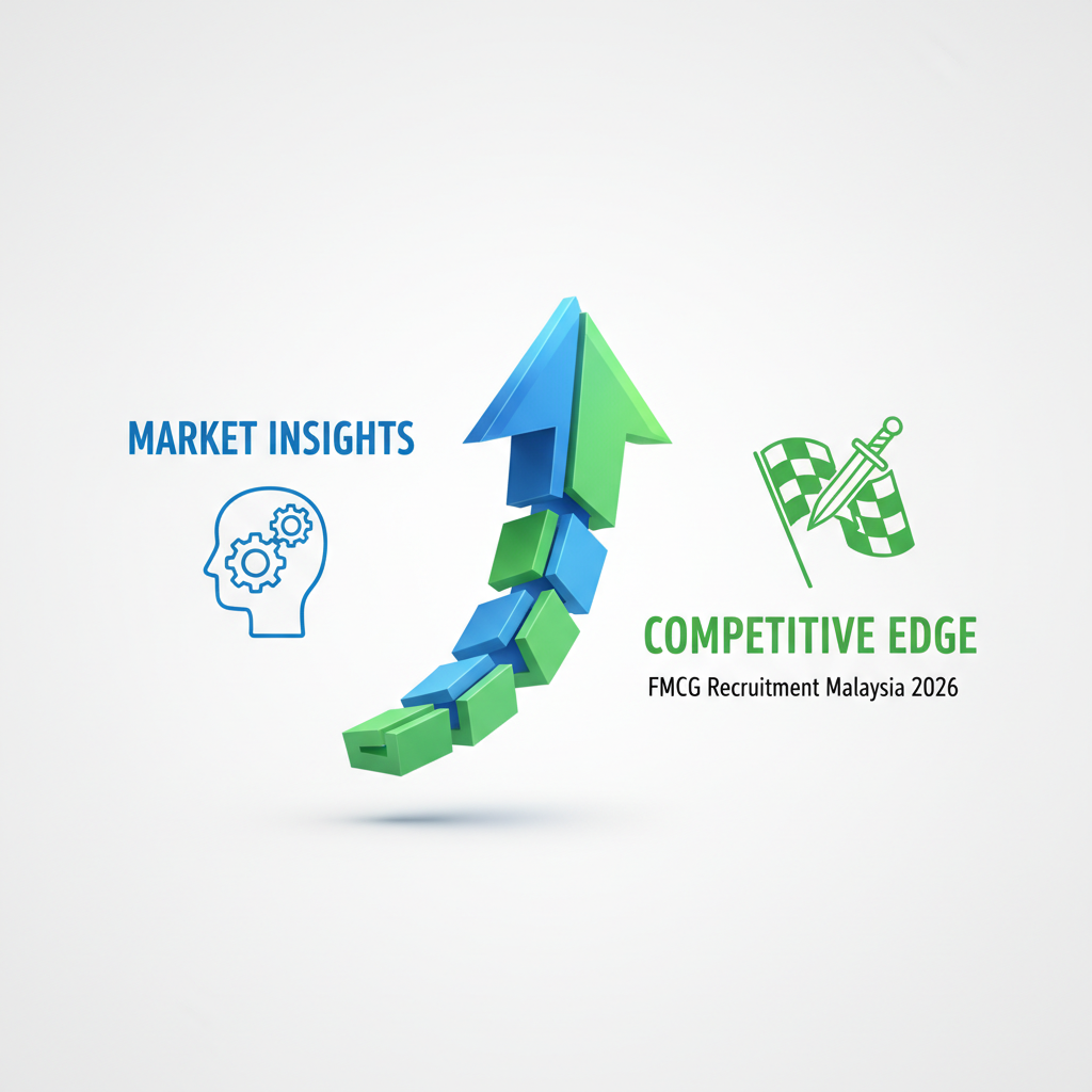 Professional recruiters discussing talent acquisition strategies for FMCG companies in Malaysia, showing market insights and competitive edge.