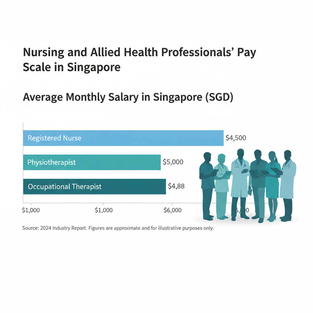 Healthcare professionals discussing salary and career growth in Singapore