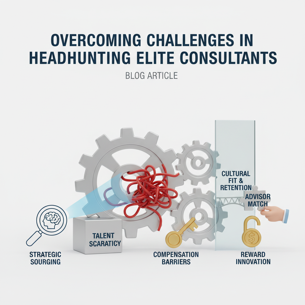 Headhunting elite consultants navigating challenges in talent acquisition