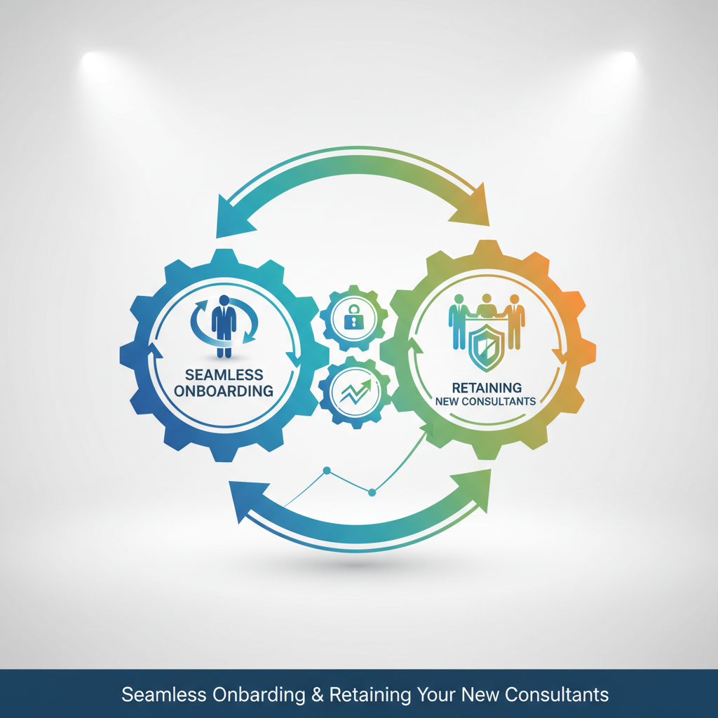 Consultants collaborating on a project, demonstrating seamless integration and teamwork.