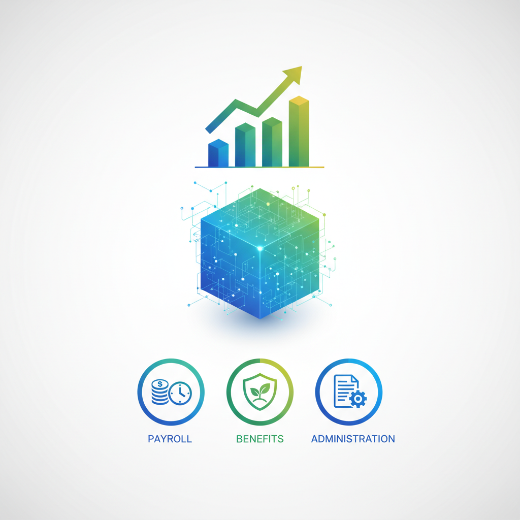 A digital dashboard displaying key HR metrics, payroll summaries, and employee benefits management, central for optimizing HR functions in an e-commerce business.
