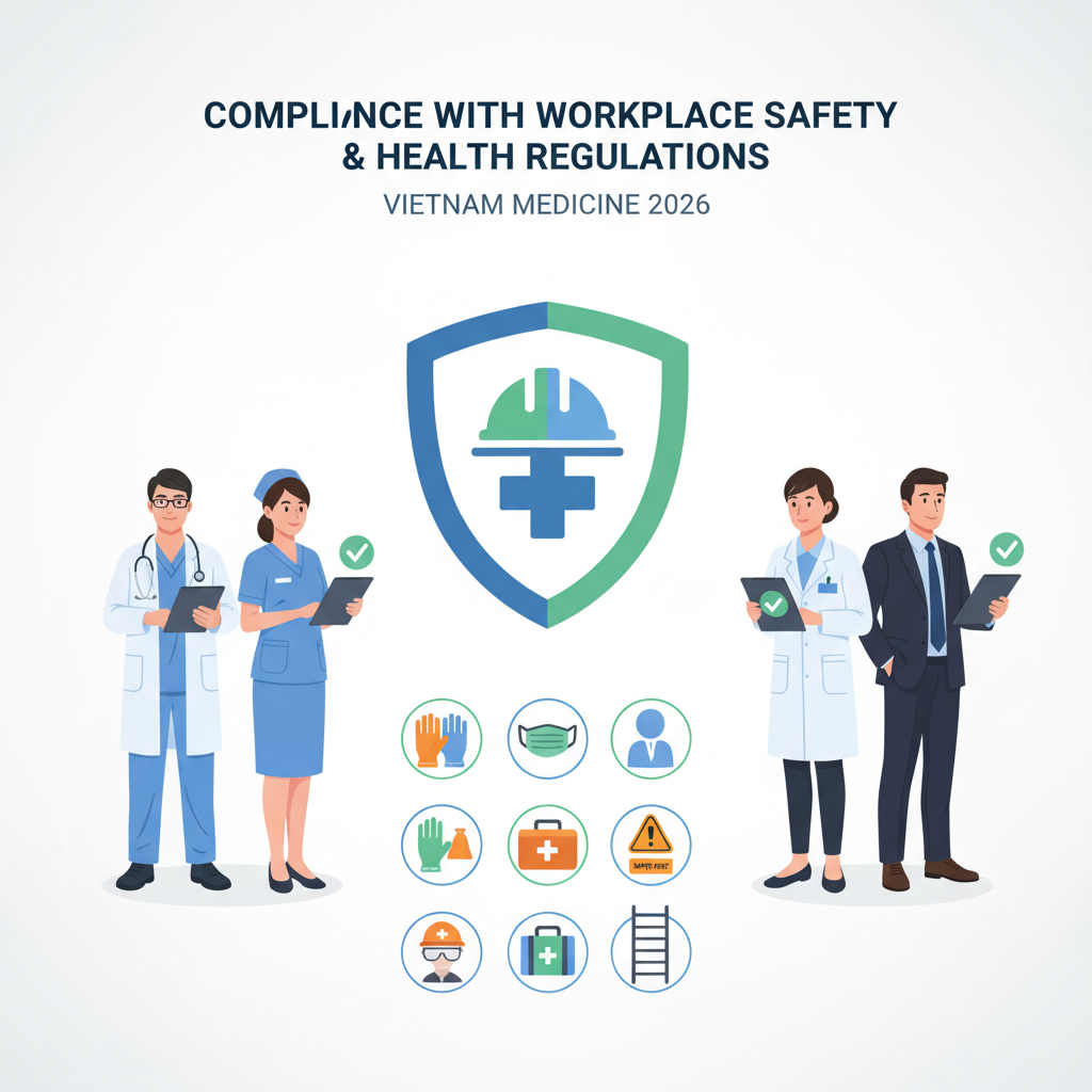 Medical staff wearing PPE in a hospital setting, illustrating compliance with safety regulations