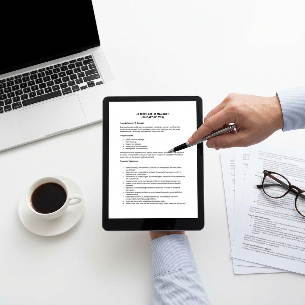 Job Description Templates for Manager Levels in IT field in singapore