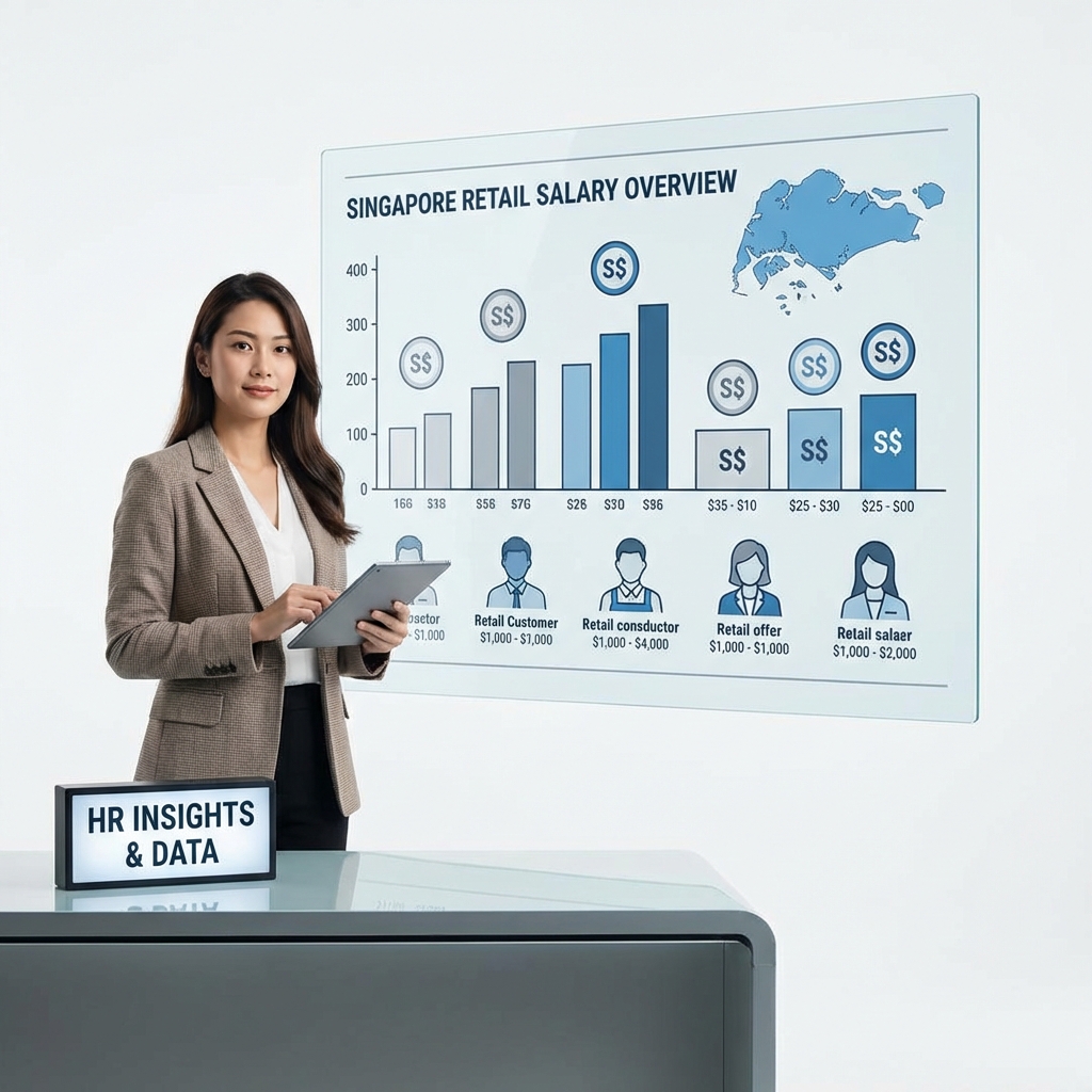 salary range report of jobs in retail companies in singapore