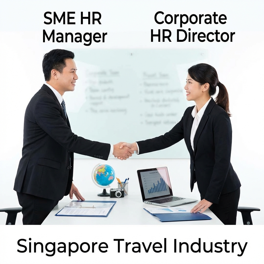 Differences between the SMEs' HR Manager and the Corporates' HR Director in Travels field in singapore