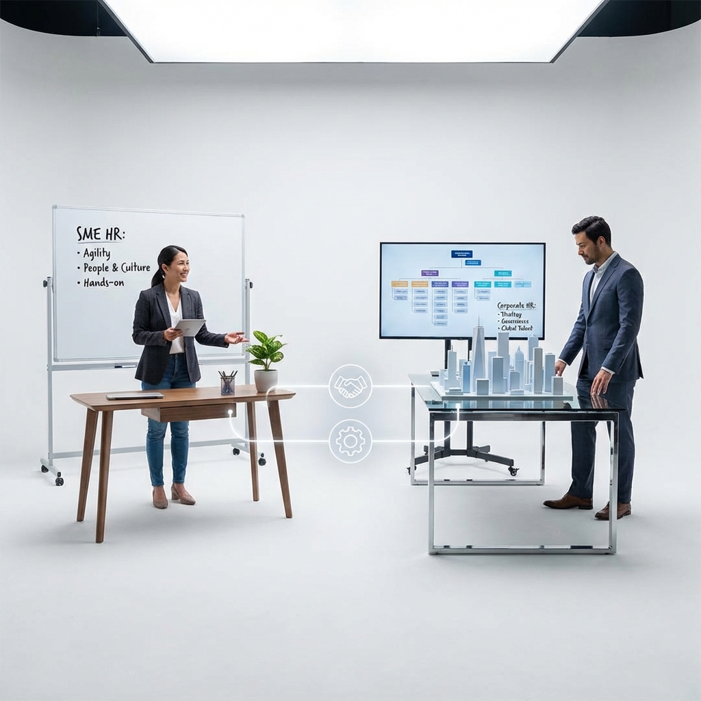 SME vs. Corporate HR: Entertainment Roles in Singapore 2026? 1 Differences between the SMEs' HR Manager and the Corporates' HR Director in Entertainment field in singapore