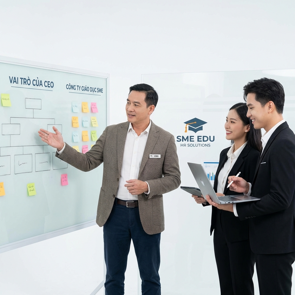 Cơ cấu nhân sự cho các doanh nghiệp vừa và nhỏ, CEO trong các công ty giáo dục tại Việt Nam