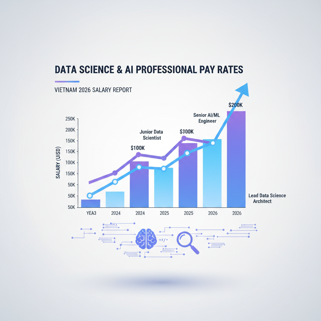 AI and Data Science professional career progression and salary trends in Vietnam