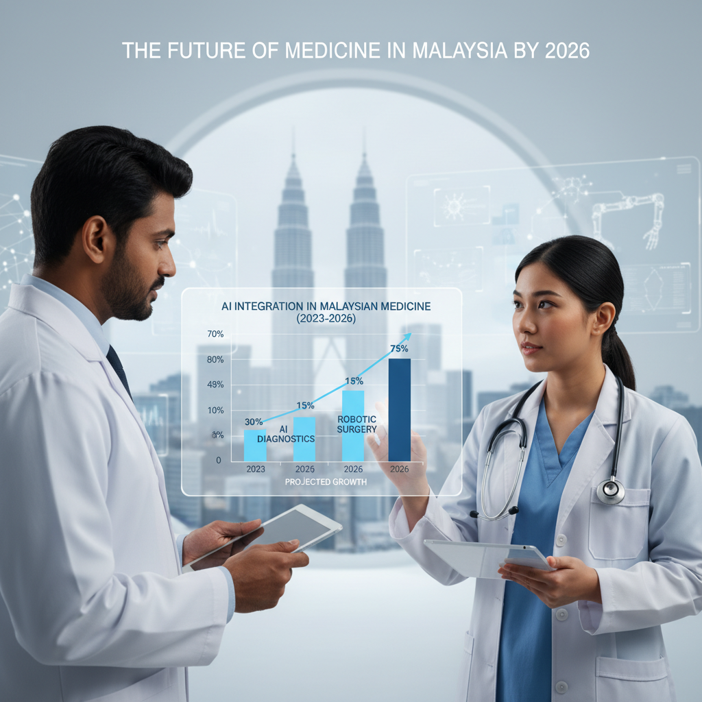 AI-driven diagnostic visualization in a modern Malaysian hospital clinic