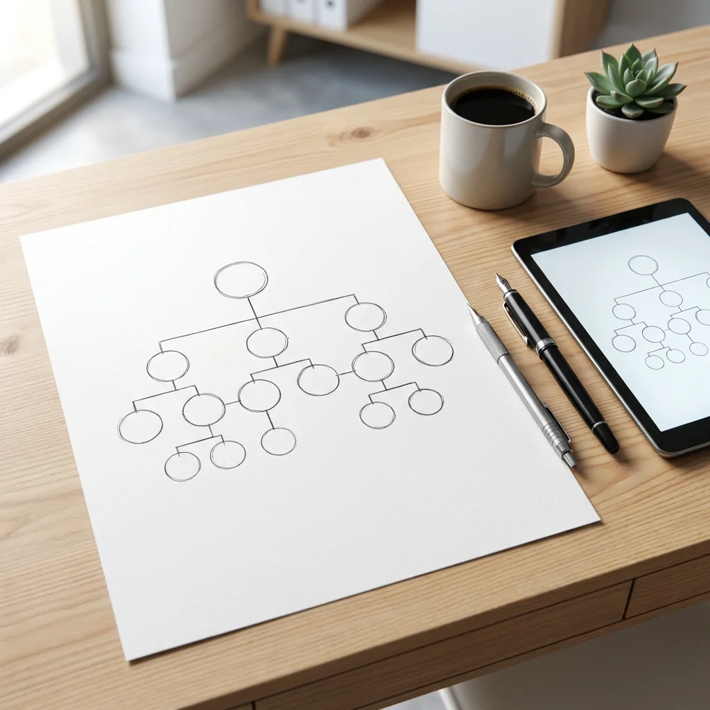 Bước 2: Phác thảo sơ đồ tổ chức phòng kinh doanh