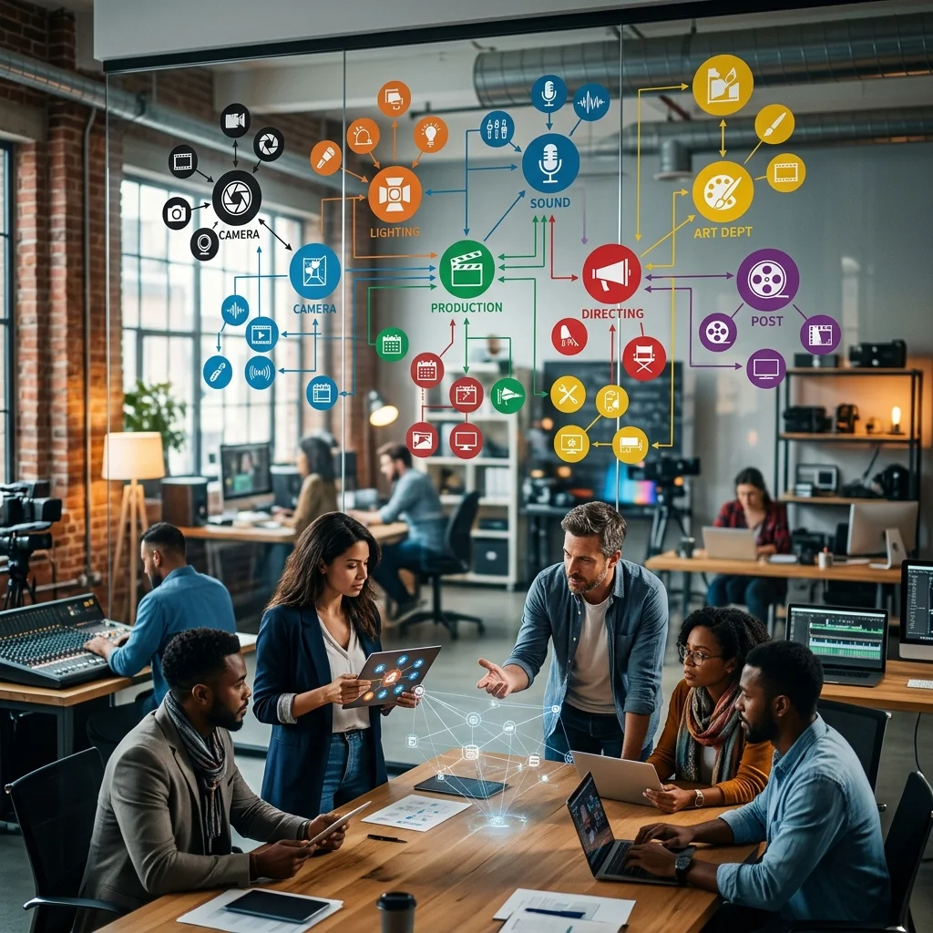 Hướng dẫn từng bước về cơ cấu nhân sự cho các doanh nghiệp vừa và nhỏ (SMEs) trong lĩnh vực điện ảnh tại Việt Nam, dành cho CEO mới vào nghề. 2 Bước 2: Xây dựng sơ đồ tổ chức đoàn làm phim linh hoạt