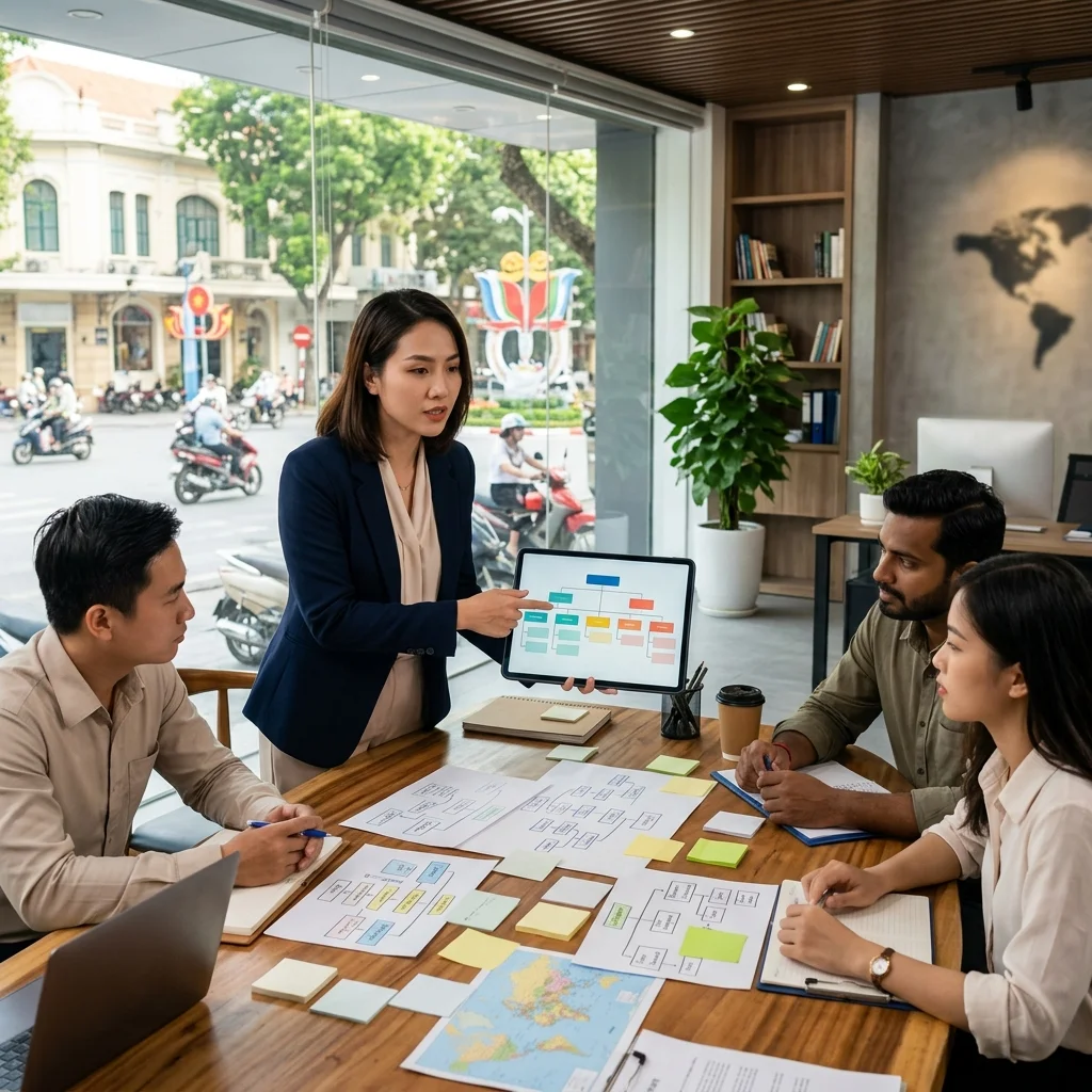 Hướng dẫn từng bước về cơ cấu nhân sự cho các doanh nghiệp vừa và nhỏ (SMEs) trong lĩnh vực du lịch tại Việt Nam, dành cho CEO mới vào nghề.